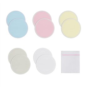 10 coussinets d'allaitement lavables de 12 cm
