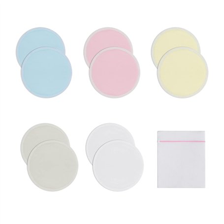 10 coussinets d'allaitement lavables de 12 cm