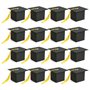 Lot de 16 boîtes à bonbons forme chapeau de remise de diplôme - Boîte cadeau félicitations forme chapeau de médecin - Boîte cade