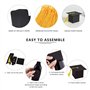 Lot de 16 boîtes à bonbons forme chapeau de remise de diplôme - Boîte cadeau félicitations forme chapeau de médecin - Boîte cade