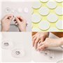 Lot de 100 Autocollants de mèche de Bougie, avec 10 Supports de mèche de Bougie en Acier Inoxydable, Dispositif de centrage de m