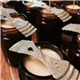 Lot de 100 Autocollants de mèche de Bougie, avec 10 Supports de mèche de Bougie en Acier Inoxydable, Dispositif de centrage de m