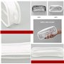 Sac à crayons transparent 2 pièces, trousse de toilette transparente, étui à crayons , étui à crayons à fermeture éclair en PVC 