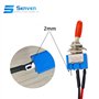 Senven 10pcs professionnelle mini commutateur à bascule avec pré-câblé, sur-arrêt à 2 positions 3 broches 3v / 5v / 12v / 220v /