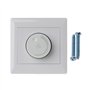JOYKK 220V 200W Interrupteur de contrôle de la Vitesse du Ventilateur de Plafond Bouton Mural Variateur - Blanc