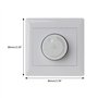 JOYKK 220V 200W Interrupteur de contrôle de la Vitesse du Ventilateur de Plafond Bouton Mural Variateur - Blanc
