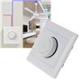 JOYKK 220V 200W Interrupteur de contrôle de la Vitesse du Ventilateur de Plafond Bouton Mural Variateur - Blanc