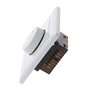 JOYKK 220V 200W Interrupteur de contrôle de la Vitesse du Ventilateur de Plafond Bouton Mural Variateur - Blanc
