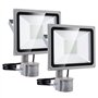 100W LED Projecteur Détecteur de Mouvements 8000lm Éclairage de Sécurité Lumières de Paysage 6500K Blanc froid Projecteur Extéri