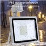 100W LED Projecteur Détecteur de Mouvements 8000lm Éclairage de Sécurité Lumières de Paysage 6500K Blanc froid Projecteur Extéri