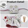 Kit de plafonniers LED pour Van RV Bateaux Caravanes Remorques Universel 10 Modules, Blanc, 12V 40 LED Kits d'Eclairage Intérieu
