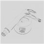 Robinet de lavabo vasque salle de bain corps haut noir Robinet lavabo monotrou Lavabo à 1 trou pour lavabo,LK75239BHC