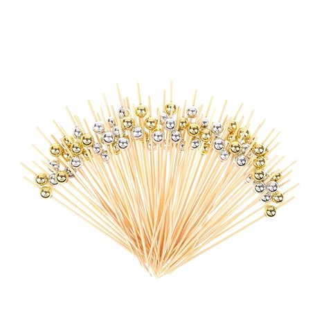 Lot de 100 bâtonnets à cocktail en bois