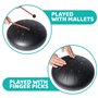 AYCLIF Tambour Handpan 12 Pouces, 13 Tons Tambour en Acier au Titane avec Maillets, Sac de Transport, Livre de Musique, etc. Idé