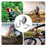 HUSHUI Crochet de Guidon de Moto ou de vélo Crochet Universel 18mm-40mm Barre transversale en métal Guidon Accessoires de Moto C