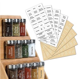 Étiquette de bouteille d'épices HUSHUI
