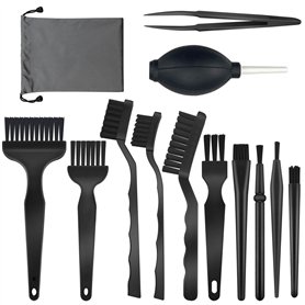 Lot de 13 brosses antistatiques pour clavier et PC avec pince