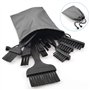 Lot de 13 brosses antistatiques pour clavier et PC avec pince, souffleur d'air et sac de rangement pour PC, téléphone, tablette,