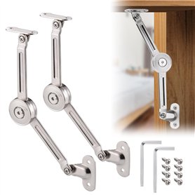 JIZZU 2 Pcs Charnière de Soutien de Couvercle à Fermeture Douce avec Vis et Clé Allen