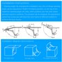 JIZZU 2 Pcs Charnière de Soutien de Couvercle à Fermeture Douce avec Vis et Clé Allen, Nickel Satiné, Support 18kg, Charnière de
