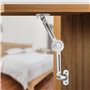 JIZZU 2 Pcs Charnière de Soutien de Couvercle à Fermeture Douce avec Vis et Clé Allen, Nickel Satiné, Support 18kg, Charnière de