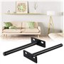JIZZU 4 Pièces Fixation Étagères Murale Invisible, Supports Étagères Flottante en Forme de T, Equerre Etagere Murale en Acier In