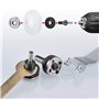 JIZZU 8 Pack Bielle De Conversion, Clé à Ergot pour Accouplement d'Arbre de Meuleuse d'Angle, Tige de Conversion pour Perceuse E