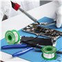 Étain à Souder 50g, 0,8mm Soudure Etain Plomb avec Noyau de Colophane pour la Réparation et le Bricolage de Composants Électroni
