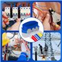Lot de 20 Connecteurs de Câble Robot tondeuse, Connecteur Electrique Etanche Remplis des Résines pour Étendre ou Réparer Cable P