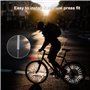 Gigmeta Lot de 72 Réflecteur de Rayon de Vélo, 360° de Réflecteur de Roue de Bicyclette Rayons, Réfléchissants pour Tous Les Ray