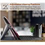 Nanhent Rétroéclairé Clavier Coque pour 13 Pouces Microsoft Surface Pro 11/Pro 10/Pro 9 Tablette, Smart Touchpad, AZERTY Françai
