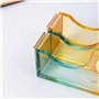 Dévidoir de ruban adhésif de bureau - Avec base antidérapante - Grand dérouleur de table en acrylique transparent - Pour bureau,