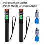 kit de test VFL contient un adaptateur mâle FC 9/125 μm vers LC femelle