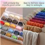 25 Rouleaux Cordon Coton Ciré 0,55 mm Fil Macramé Bracelet Brésilien pour Bracelets Bricolage Artisanat Cuir Couture Fabrication