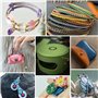 25 Rouleaux Cordon Coton Ciré 0,55 mm Fil Macramé Bracelet Brésilien pour Bracelets Bricolage Artisanat Cuir Couture Fabrication