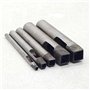 fujiyuan Lot de 5 poinçons creux en acier pour bracelet de montre avec trou carré 1 mm 2 mm 3 mm 4 mm 5 mm