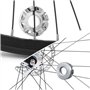 mizikuu Jauge de Tension de Rayon de Vélo, Tensiomètre de Bicyclette avec 2 Cle a Rayon Outil de Mesure de Tension pour Rayons d
