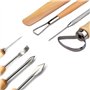 Outil de Poterie Cozyswan Outils de Sculpture Argile Burin pour Potier/Artiste de Céramique Kit 30 Pcs