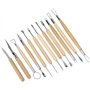 Outil de Poterie Cozyswan Outils de Sculpture Argile Burin pour Potier/Artiste de Céramique Kit 30 Pcs