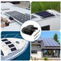 Udbrud Presse-étoupe Solaire, 2 Pièce Passe-Toit Solaire Double Passe Câble en ABS Résistant aux Intempéries pour Camping Car Ac