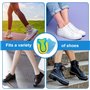 Udbrud Talonnettes en Gel, 5 Paires Talonnette Epine Calcaneenne Talonnettes en Gel de Silicone Soulage Douleurs Pieds Semelle T