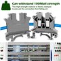 yotutun Kit de Borniers de Rail DIN, UK-2.5B Kit de bornier universel Contact Borne de Passage CâBlage Rapide Enfichable pour Le