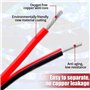 Udbrud 22AWG Fils électrique en Silicone, 30 Mètres 0,33mm² v Rallonge Câble Fil Cable fil de cuivre étamé multibrins Résistant 