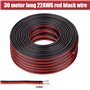 Udbrud 22AWG Fils électrique en Silicone, 30 Mètres 0,33mm² v Rallonge Câble Fil Cable fil de cuivre étamé multibrins Résistant 