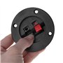 Xuniu 2 Pièces Terminal Rond Coupe Connecteur Pièces Express Spring Clip Double Reliure Post Vis Fil Or De Voiture Subwoofer Hau