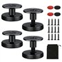 MHDUYEG Pieds de Meubles 27-40 mm Pieds Appareils Réglables 4 pièces Pieds Meubles Réglables Peuvent être Percés ou Autocollants