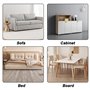 MHDUYEG Pieds de Meubles 27-40 mm Pieds Appareils Réglables 4 pièces Pieds Meubles Réglables Peuvent être Percés ou Autocollants