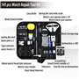 Kit Réparation Montres, GLDCAPA Kit de Remplacement des Piles de Montres Professionnelles Avec étui de Transport, Kit d'outils P