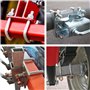 6 Pièces Boulons en U M6, 100 x 50 mm Boulons de U en Acier Inoxydable avec Écrou Cadre et Rondelle Bride de Fixation U-Bolts po