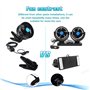 Yerloa 6" 12V Ventilateur Voiture,Ventilateur 12V Refroidissement Automatique à Faible bruit Rotation à 360 degrés Vitesse sans 